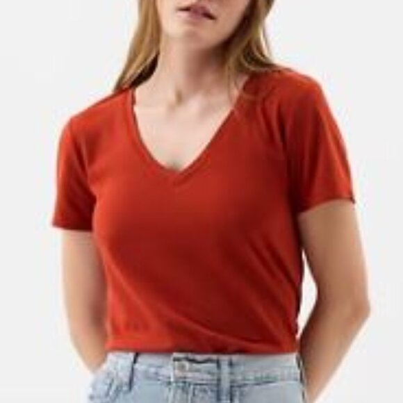 Gap NWT Favorite Tee Sz L - Rust Color - Picture 1 of 6